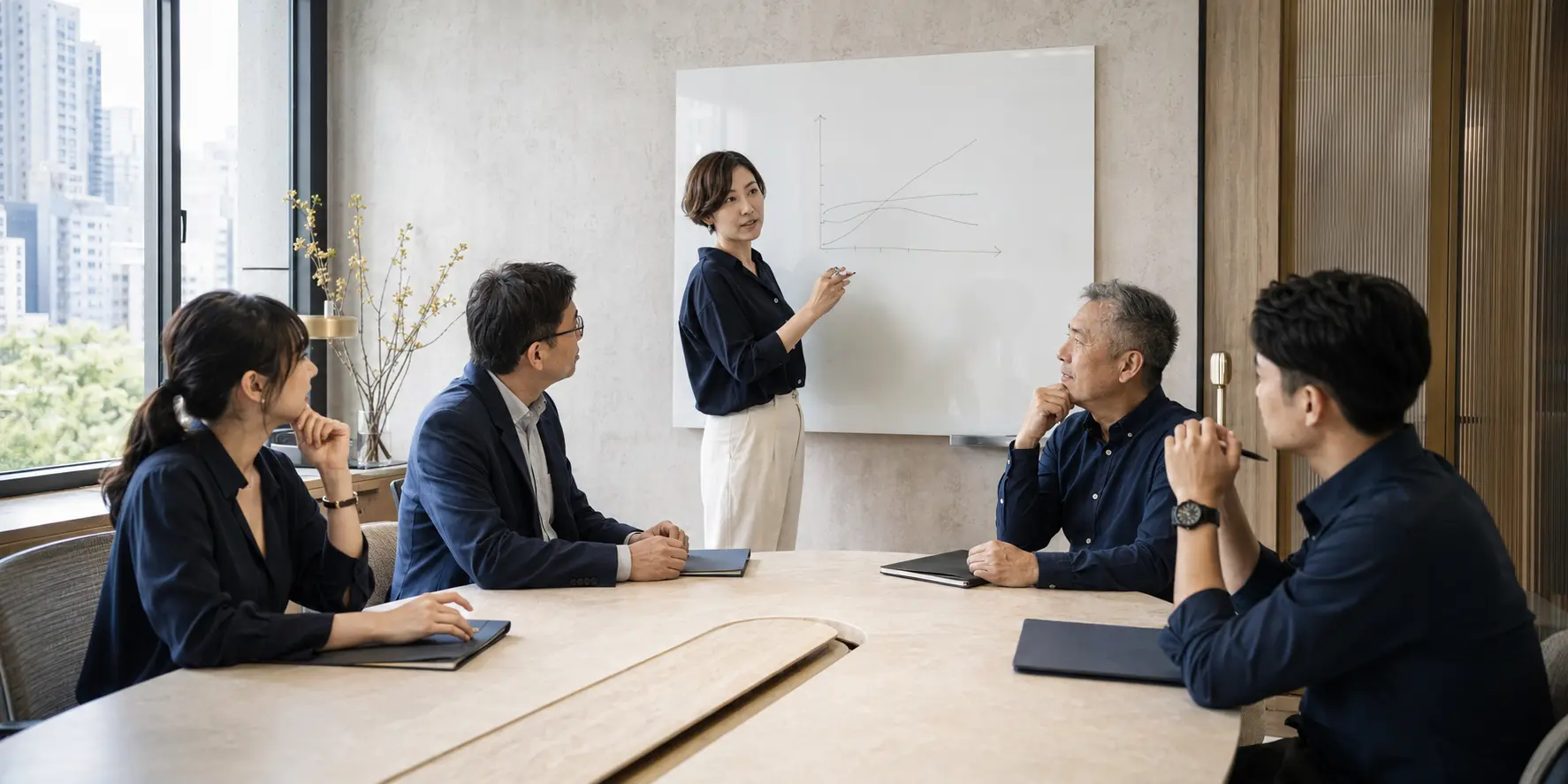 不同專業與世代的嘉立富顧問團隊共同研討